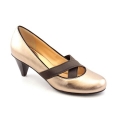 Cole Haan Air Lyric.Pump Womens Size 7.5 Gold Leather Pumps Heels Shoes