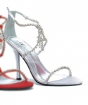 Ellie Shoes Women's 457-Mandy Sandal,Silver,5 M US