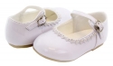 Brianna's Patent Leather Party Shoes for Infants and Toddlers Infant/Children's Shoe Size: Infant's 2 Shoe Color: White