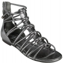 Cole Haan Women's Air Marcela Flat Sandal,Dark Silver,8 B US