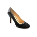 Circa Joan & David Essential Womens Size 5.5 Black Leather Pumps Heels Shoes