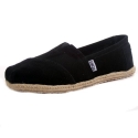 Toms Women Classic Black Suede Slip On Shoes (6.5)