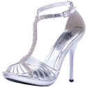 Ellie Shoes Women's 431-Majestic Sandal,Silver,6 M US