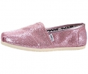 TOMS Women's Glitter Slip-on, Pink 5.5