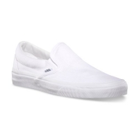 Vans Adult Classic Slip On Sneakers - true white, men's 4, women's 5.5