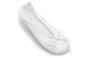 Women's Satin Ballerina Slippers (Small (5-6), White)