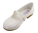 Darling Party Shoe with Daisy for Girls Infant/Children's Shoe Size: Children's 3 Shoe Color: Ivory