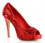 Ellie Shoes Women's 415-Flamingo Pump,Red,6 M US