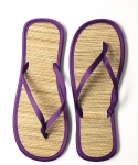 Dessy Womens Trimmed Flip Flops in Duchess - African Violet - Size 5/6