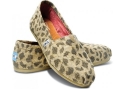 TOMS Women's Classics Flat Natural Leopard Burlap Size 5 B(M) US