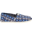 Toms - Womens Slip-On Shoes In Blue Geo Print, Size: 5 B(M) US, Color: Blue Geo Print