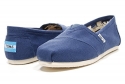Toms Classic Canvas Navy Womens Shoes Size 9 US