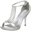 Touch Ups Women's Cherise Platform Sandal,Silver,5 M US