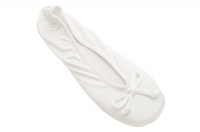 Isotoner Womens Classic Satin Slippers X-Large White