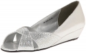Touch Ups Women's Alice Wedge Pump, Silver, 6 W US