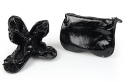 Sidekicks Women's Foldable Ballet Flats w/ Carrying Case (Small (5-6), Patent Black)