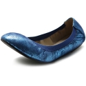 Ollio Women's Shoe Comfort Multi Color Cute Ballet Flat (5.5 B(M) US, Royal Blue)