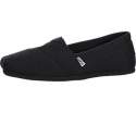Toms Womens Classic Burlap Slip-On, Black, size 7