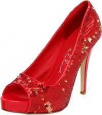 Ellie Shoes Women's 415-Flamingo Pump,Red,5 M US