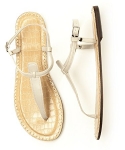 Dessy Women's T-Strap sandal - Oyster - Size 9