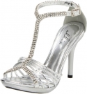 Ellie Shoes Women's 431-Majestic Sandal,Silver,5 M US