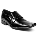 Delli Aldo M-19231 Black Mens Loafers Dress Classic Shoes w/ Leather Lining (7)