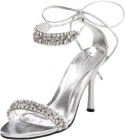 Ellie Shoes Women's 457-Claudia Sandal,Silver,10 M US