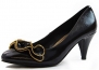 Women's Qupid Orsen-246 Black Ruffle High Heel Pump Shoes, Black, 6