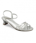 Wedding & Bridesmaid Shoes Metallic Sandal with Rhinestones by Coloriffics....