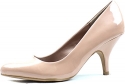 Women's Qupid Tanya-01 Blush Patent Pu Leather Pointy Pumps Shoes, Blush, 6