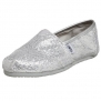 TOMS Women's TOMS CLASSICS CASUAL SHOES 6 (SILVER GLITTER)