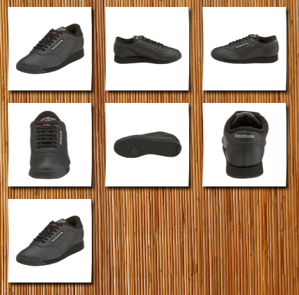 Reebok women's princess aerobics shoe, black, 5 m