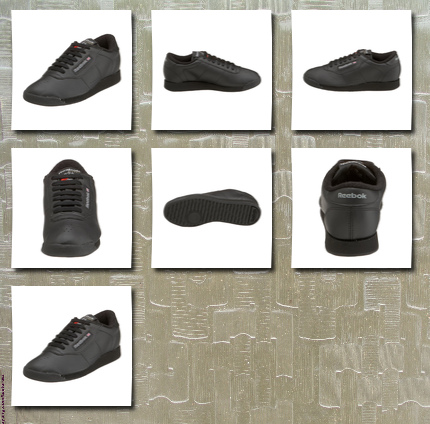 Reebok women's princess aerobics shoe, black, 5.5 m