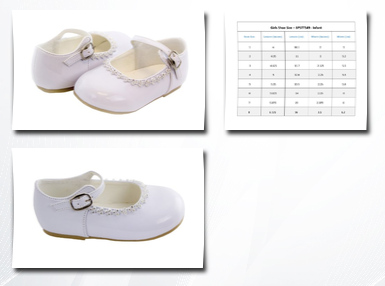 Greatlookz brianna's patent leather party shoes for infants infant/children's shoe size: infant's 1 shoe color: white