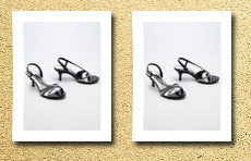 David's Bridal wedding & bridesmaid shoes asymmetrical rhinestone sandal black